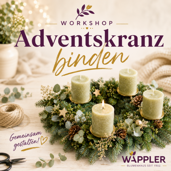Workshop 17.11.2026: Adventskranzbinden