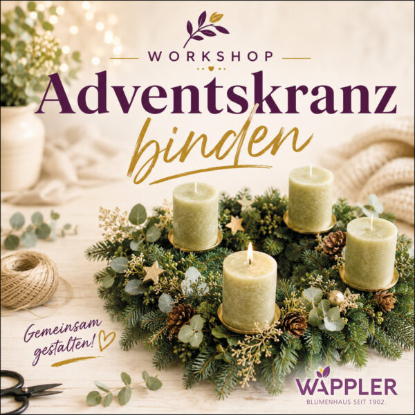 Workshop 24.11.2026: Adventskranzbinden